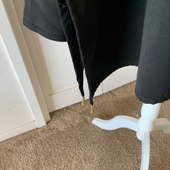 DIANE GILMAN DG2 BLACK BUTTON FRONT TUNIC - A LINE - SIZE SMALL - Picture 4 of 7